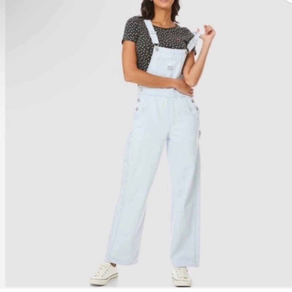 Levi's Carpenter Denim Jean Overalls Light Wash